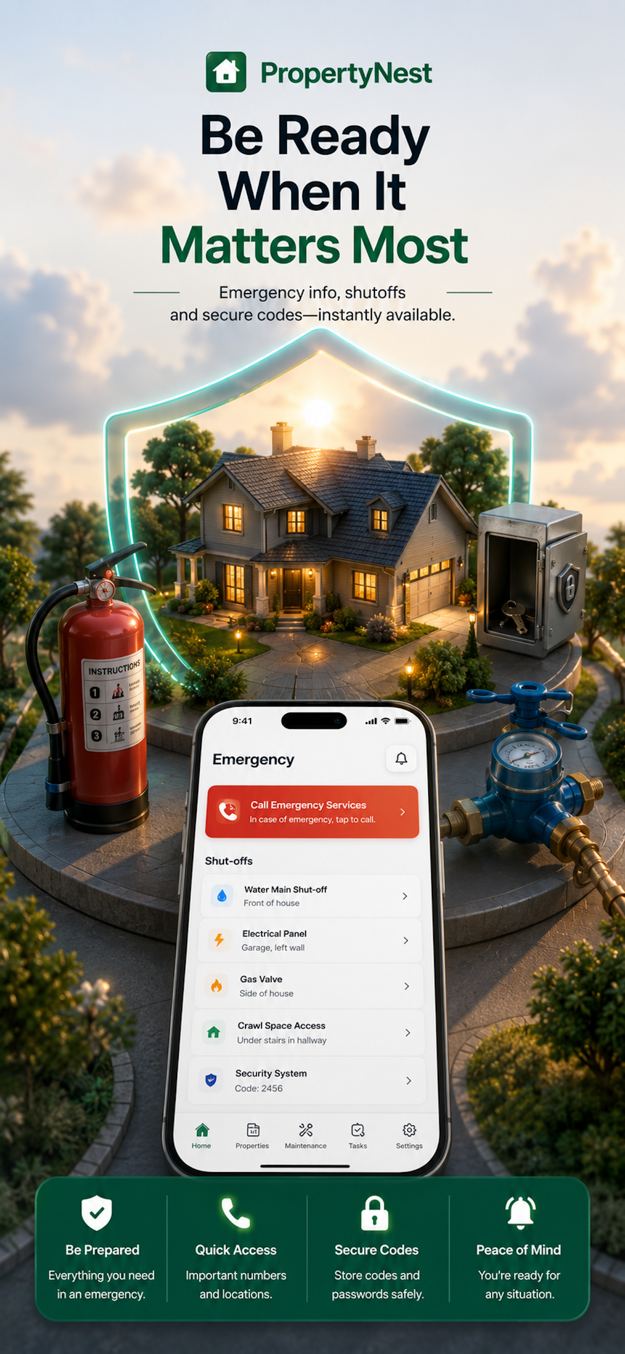 PropertyNest warranty and document storage