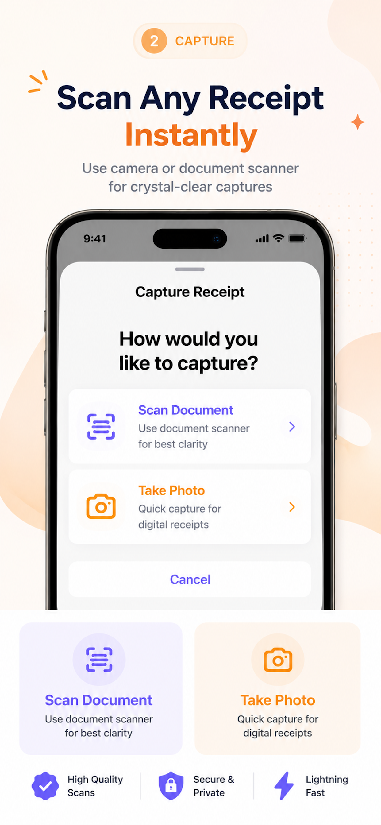 Receipt Digitizer expense list