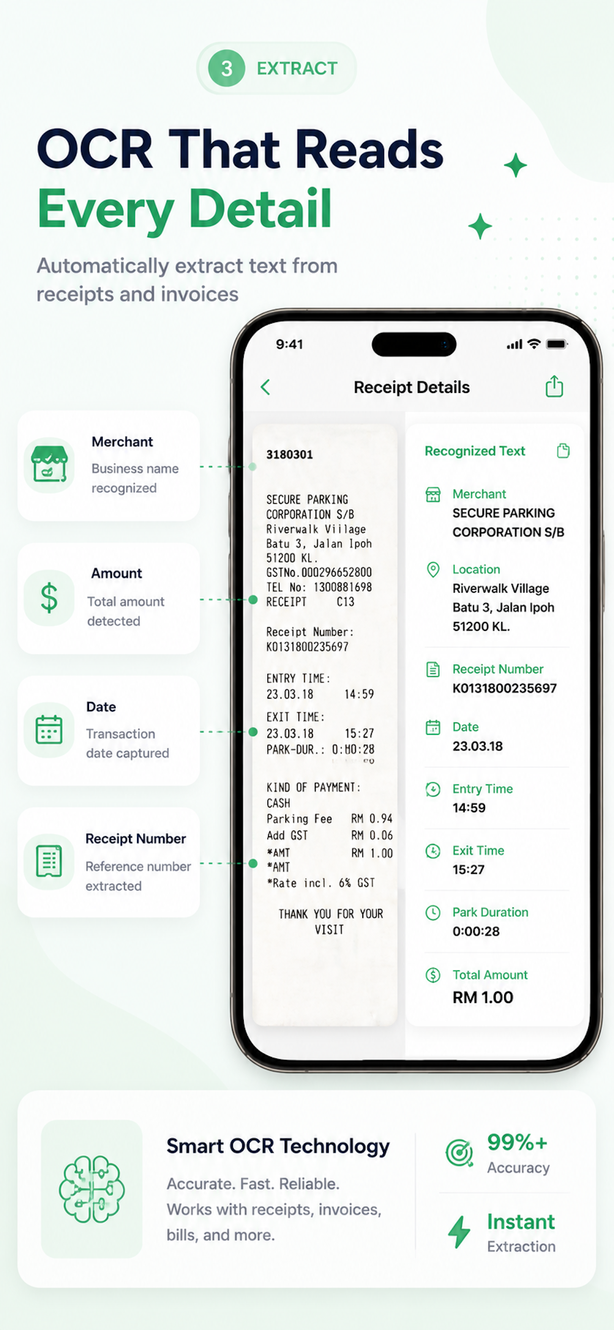 Receipt Digitizer spending dashboard